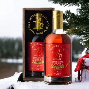 Beaver's Dram + Custom Wood Gift Box - Premium Canadian Whisky - Sherry Wood Finish